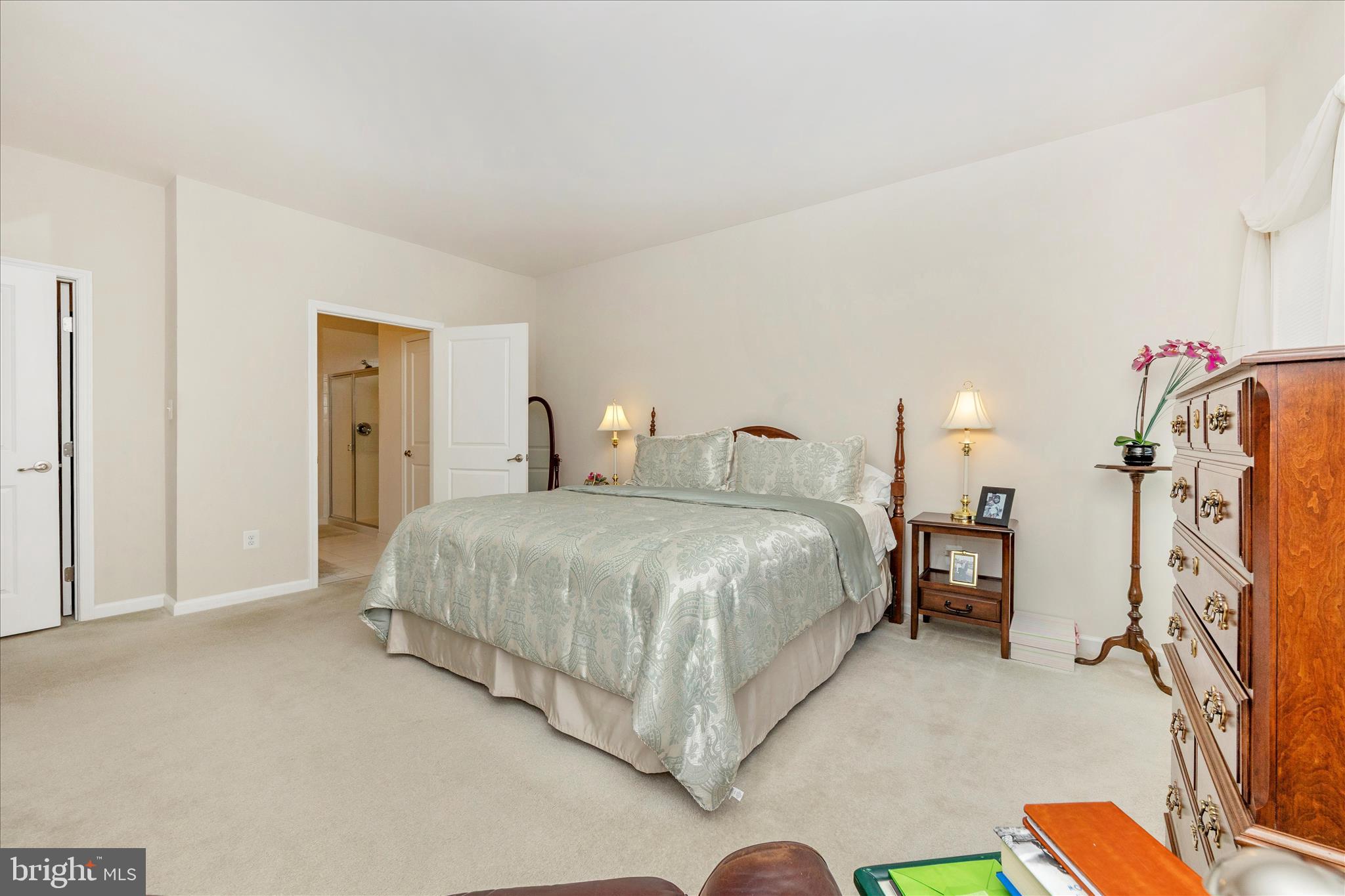 5903 Constance Way New Market, MD 21774 - Photo 17 of 53 a bedroom with a bed closet and a flat tv screen