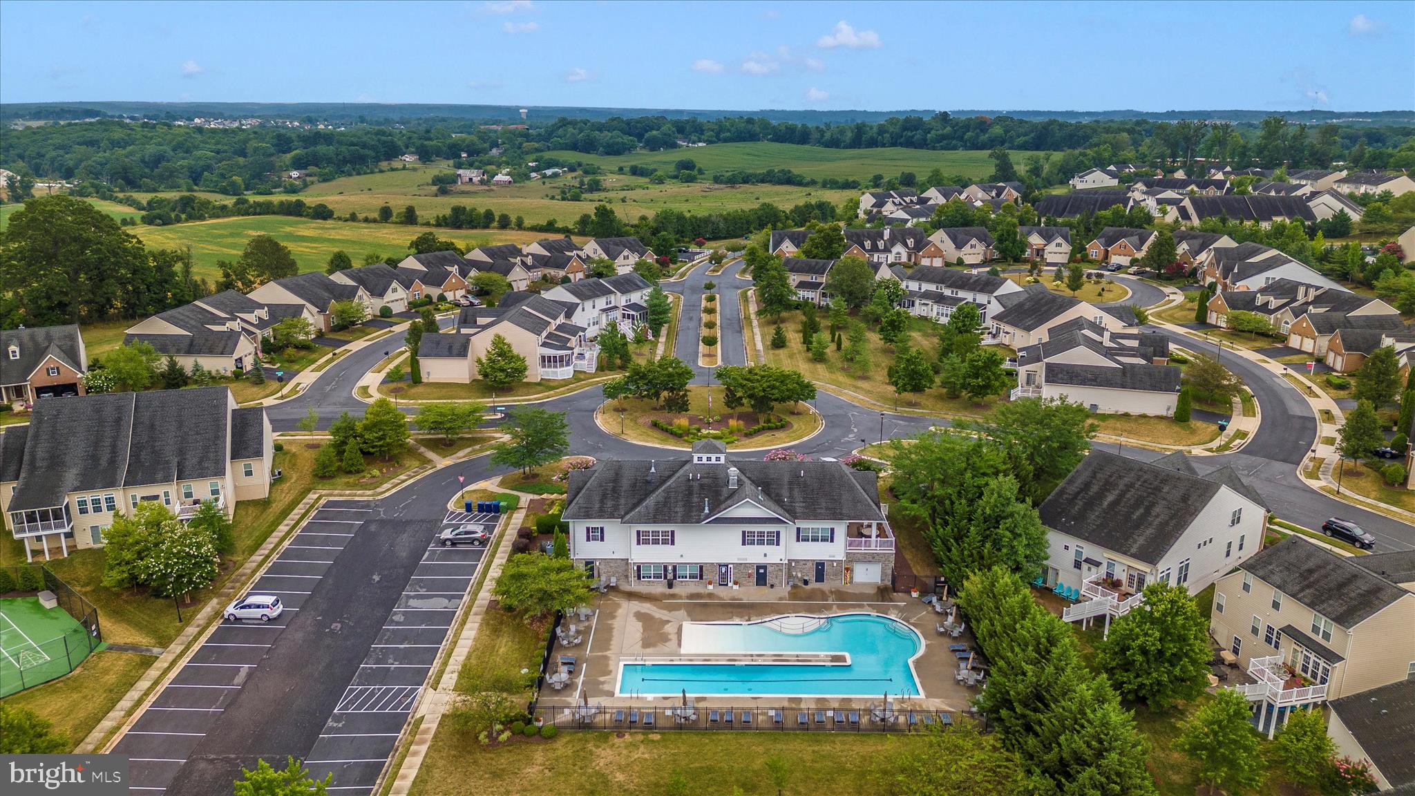5903 Constance Way New Market, MD 21774 - Photo 49 of 53 an aerial view of residential houses with outdoor space and lake view