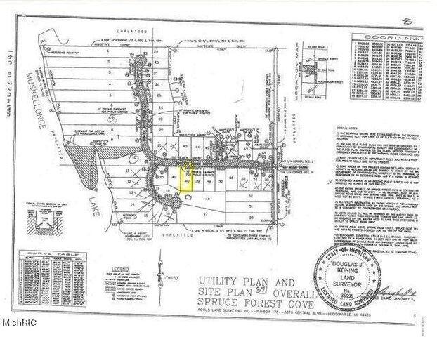 13130 Spruce Ridge Road Gowen, MI 49326 - Photo 2 of 4 Lot 40 plat photo