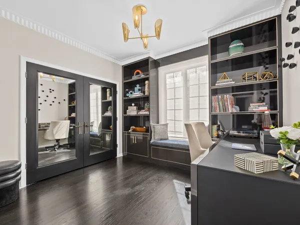a view of hallway with livingroom