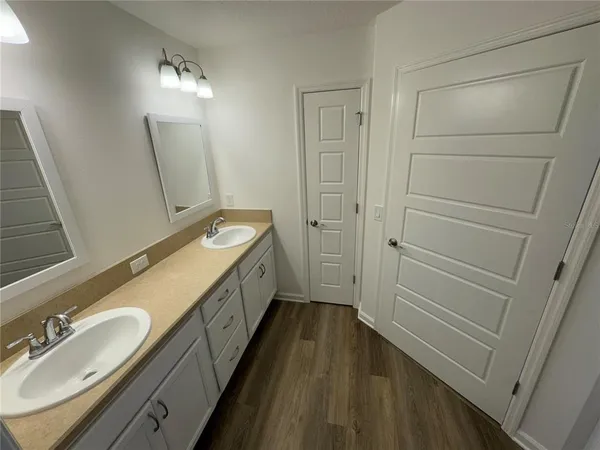 a utility room with washer and dryer
