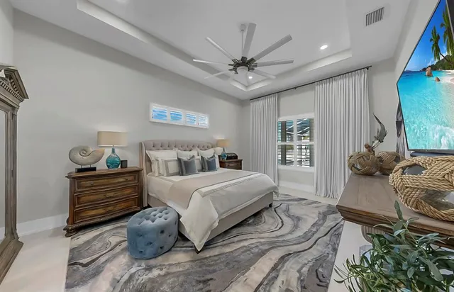 a view of a chairs and tables in patio