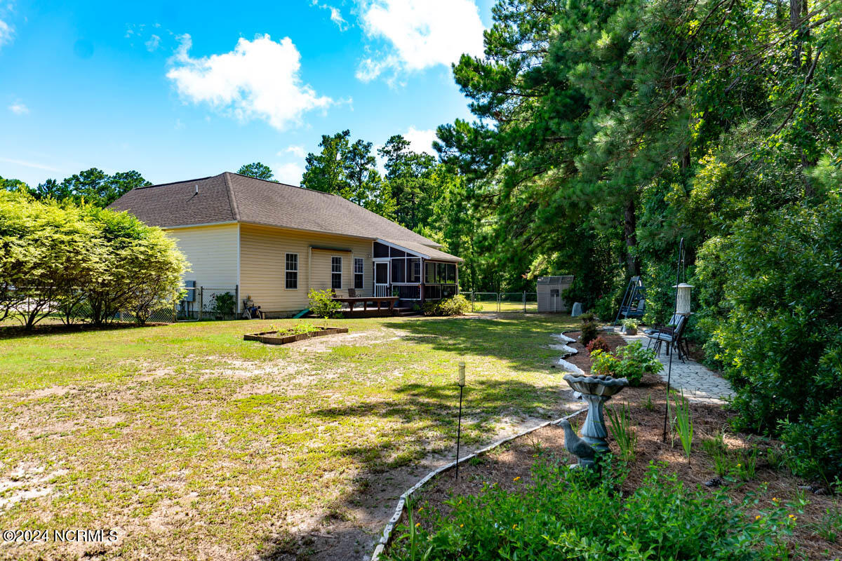 202 Hadnot Farm Road Swansboro, NC 28584 - Photo 20 of 22 Spacious Backyard