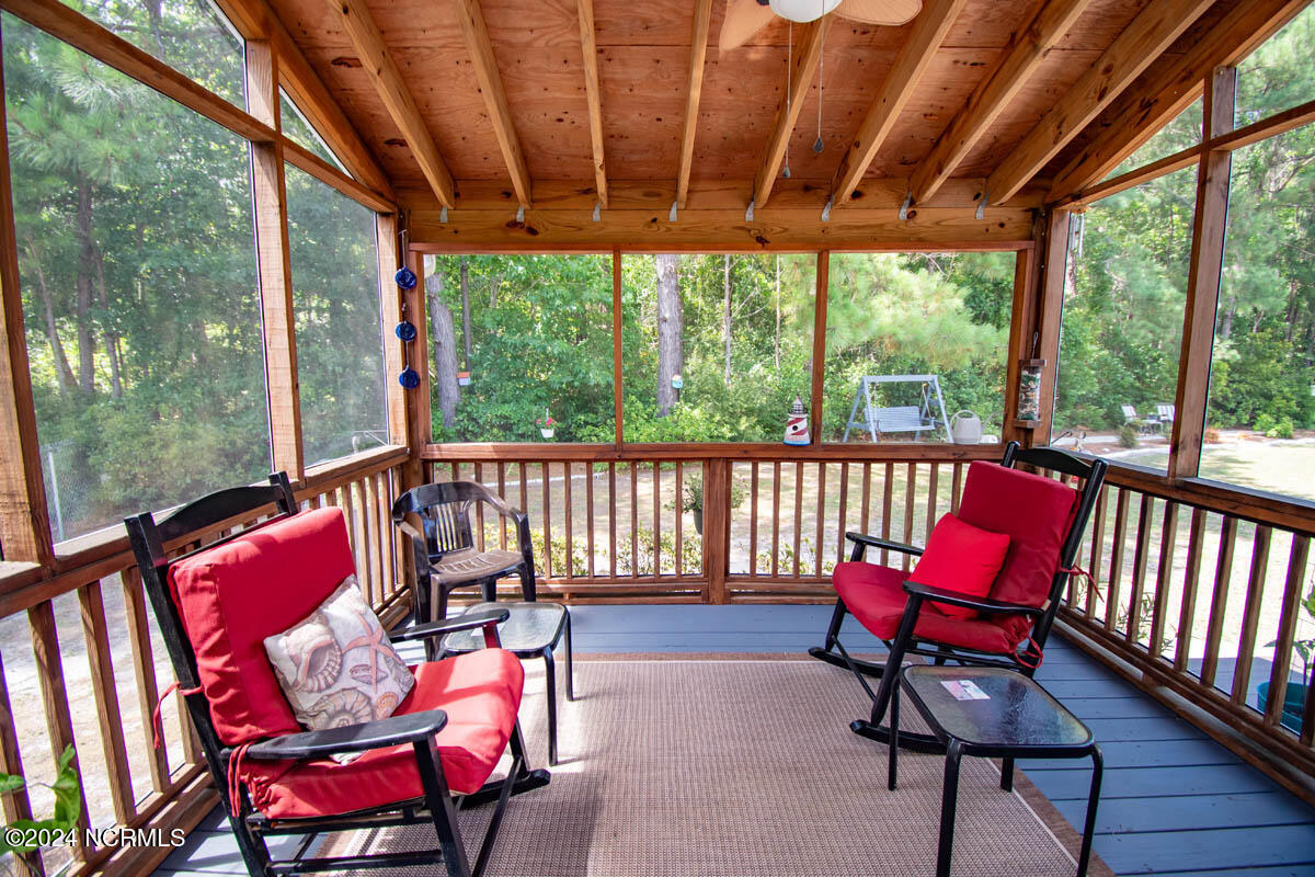 202 Hadnot Farm Road Swansboro, NC 28584 - Photo 8 of 22 Screened-in Porch off Living/Dining area