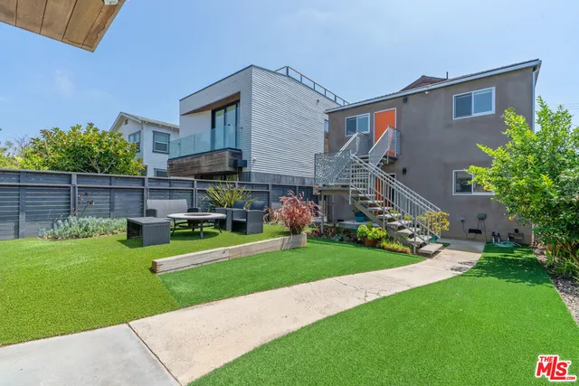 an aerial view of multiple houses