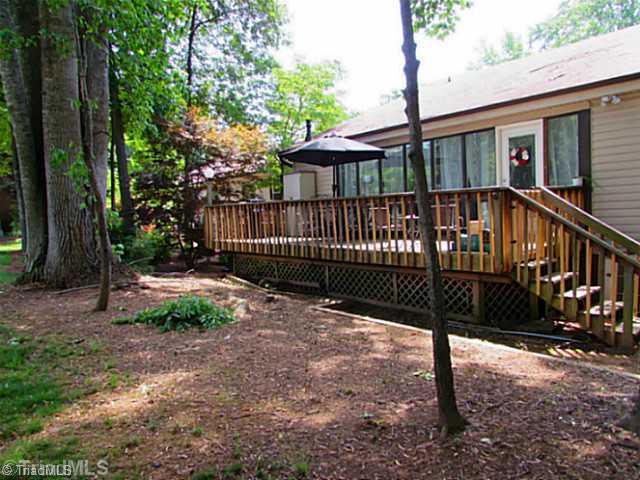 134 Old Mill Road, Unit B High Point, NC 27265 - Photo 14 of 15 Exterior Back. Large deck will accommodate guests, your grill and more!