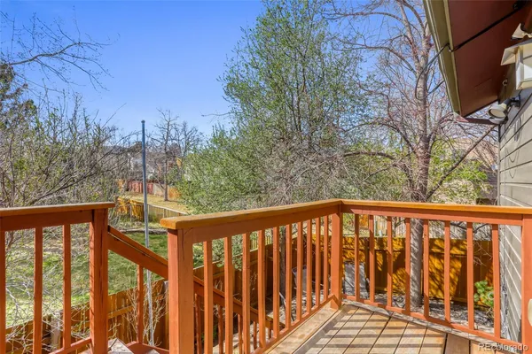 a view of a wooden fence