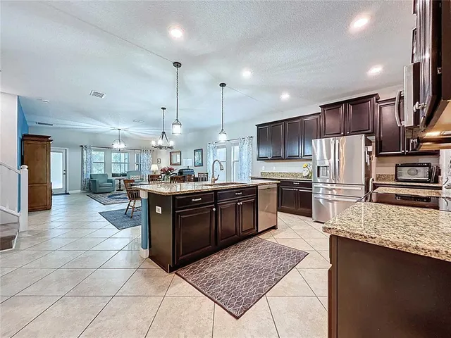 a room with a workspace