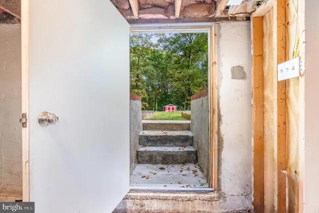 a view of storage and utility room