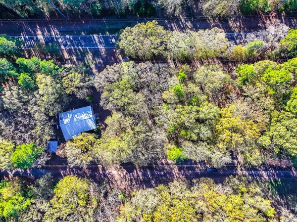 a view of a big yard