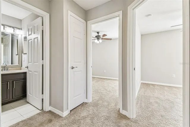 a view of an empty room