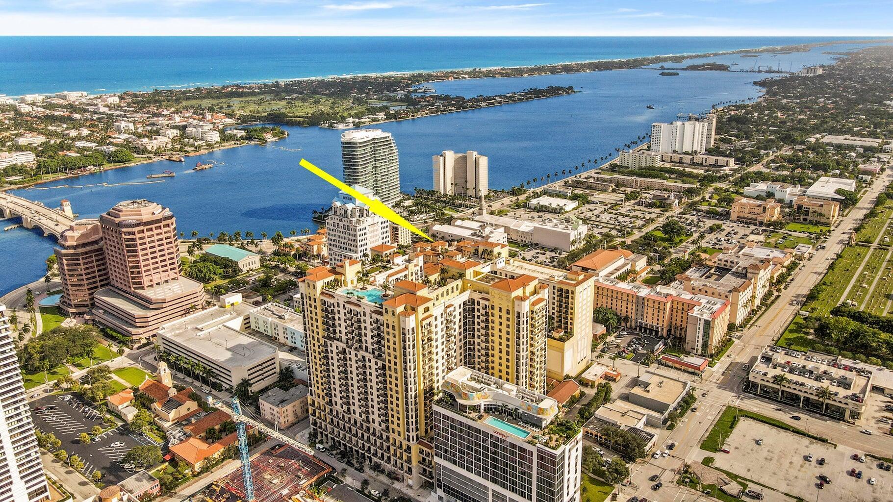 801 South Olive Avenue, Unit 1523 West Palm Beach, FL 33401 - Photo 36 of 38 Aerial