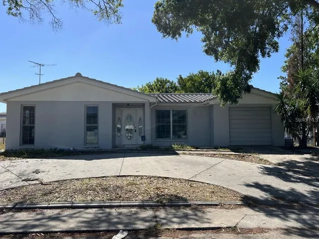 a front view of a house
