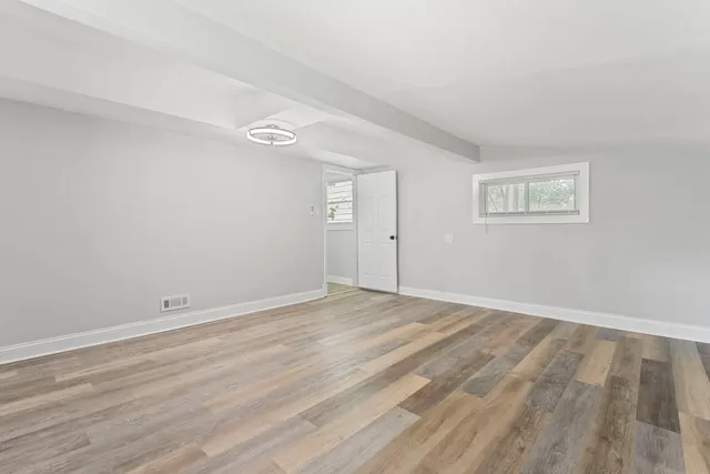 wooden floor in a room