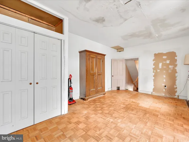 a view of a livingroom with a chandelier