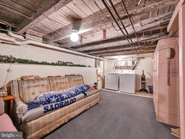 a view of a room with furniture