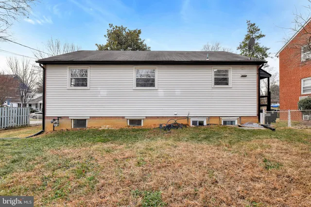 a view of a backyard with a garden