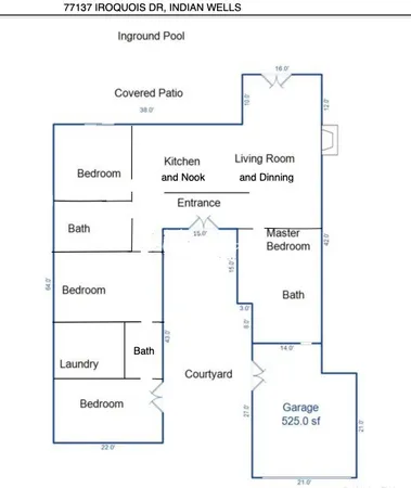 $6,900 | 77137 Iroquois Drive, Indian Wells, CA 92210