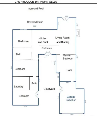 $6,900 | 77137 Iroquois Drive, Indian Wells, CA 92210