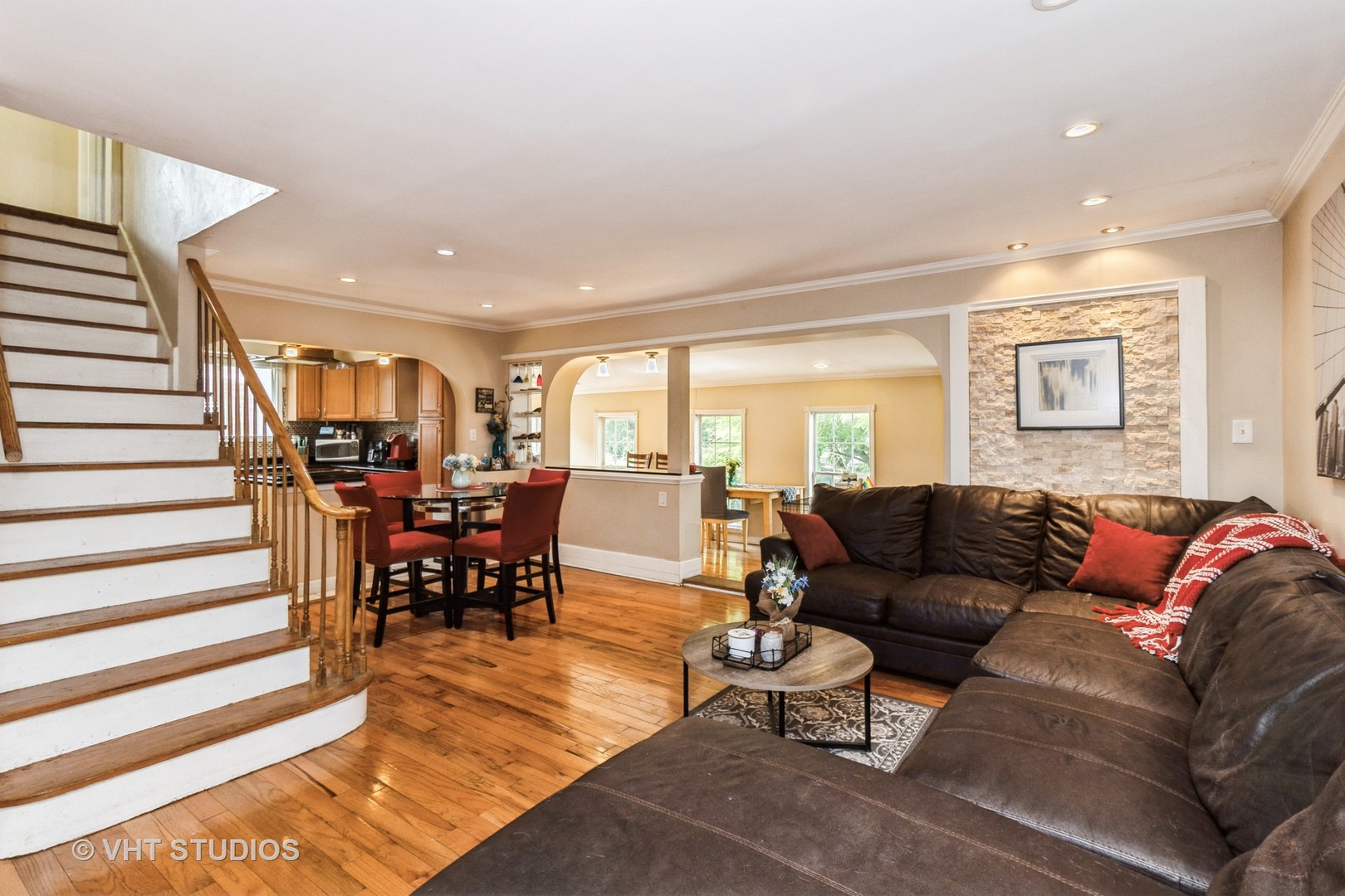 5037 Fargo Avenue Skokie, IL 60077 - Photo 2 of 20 a living room with furniture and wooden floor
