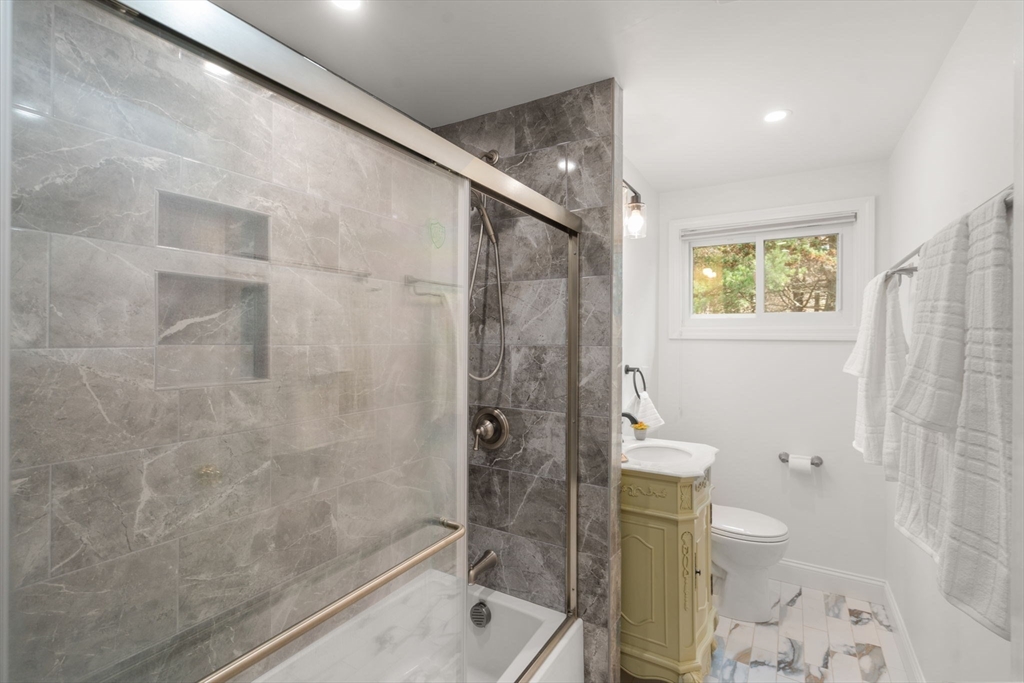 30 Hampton Road Sharon, MA 02067 - Photo 17 of 29 a bathroom with a shower a toilet and sink