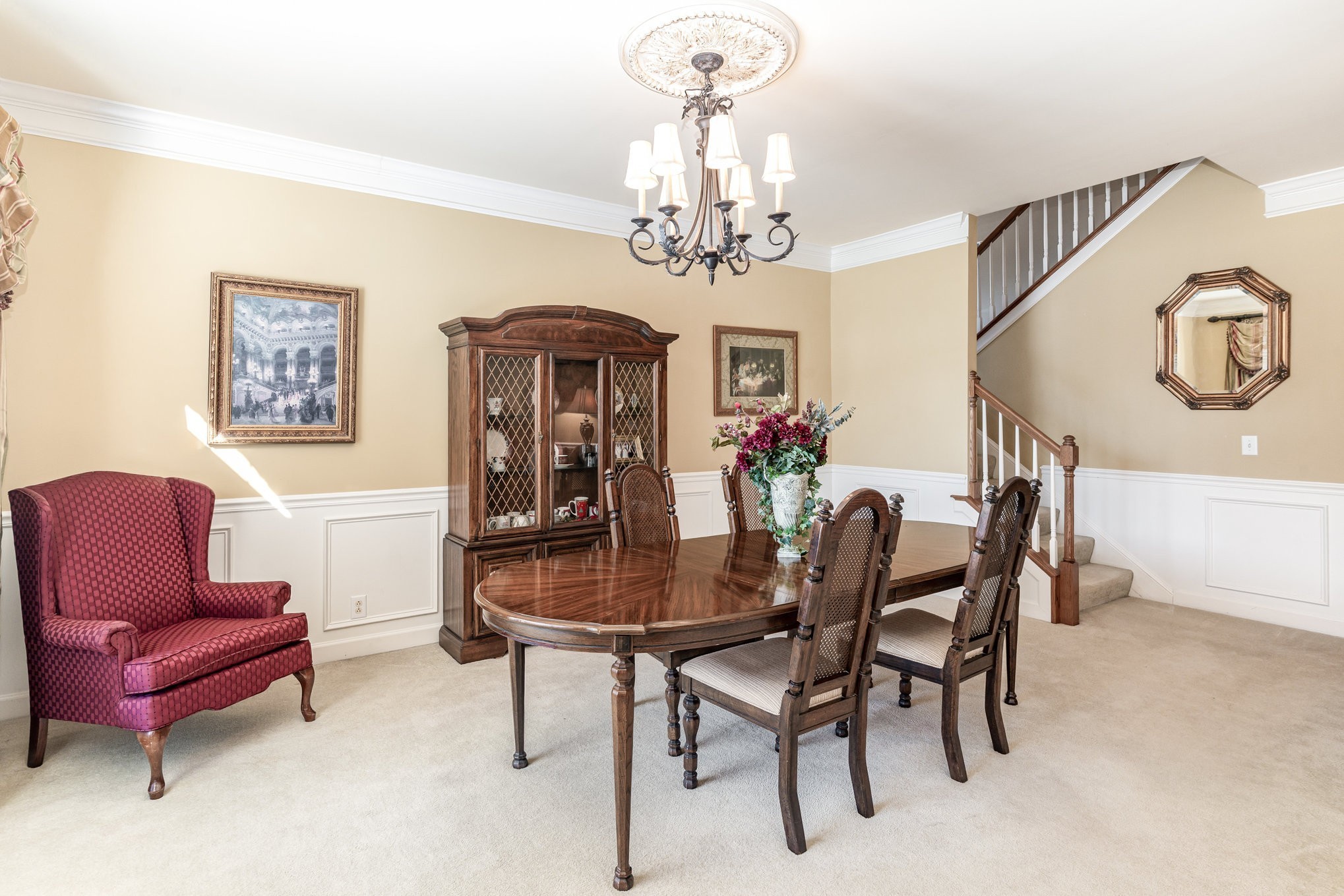 224 Logans Circle Franklin, TN 37067 - Photo 17 of 41 a view of a dining room with furniture and chandelier