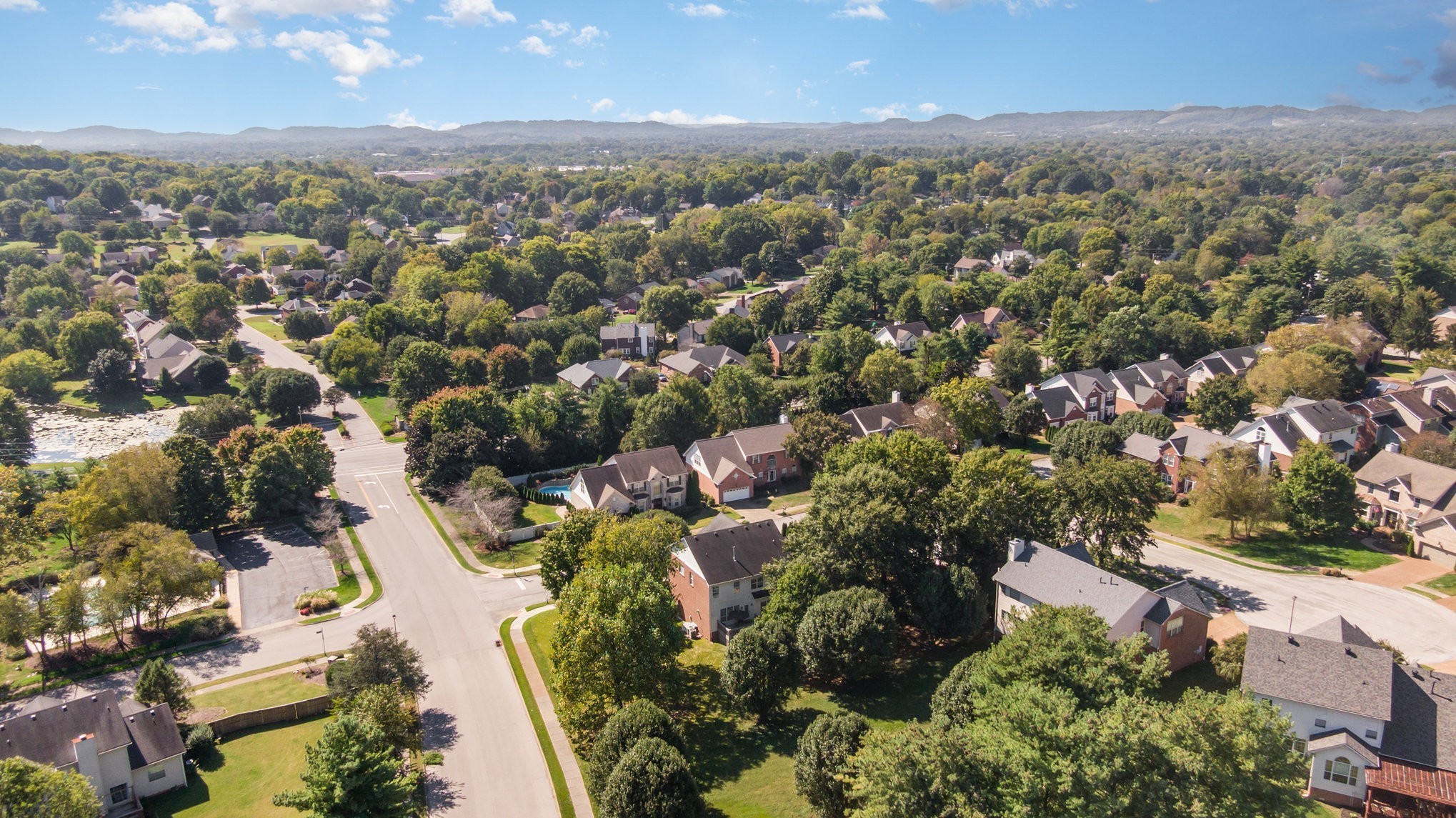 224 Logans Circle Franklin, TN 37067 - Photo 39 of 41 an aerial view of residential houses with outdoor space and trees
