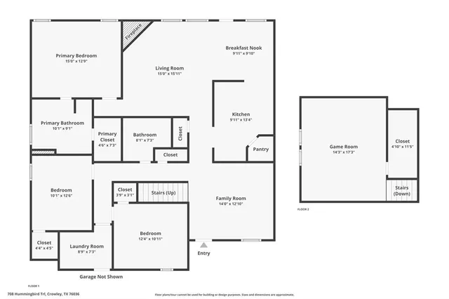 $270,000 | 708 Hummingbird Trail, Crowley, TX 76036