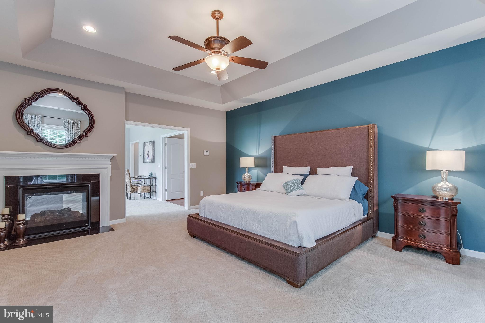 41848 Rawnsley Drive Ashburn, VA 20148 - Photo 14 of 30 Master Suite with 2 Sided Gas Fireplace