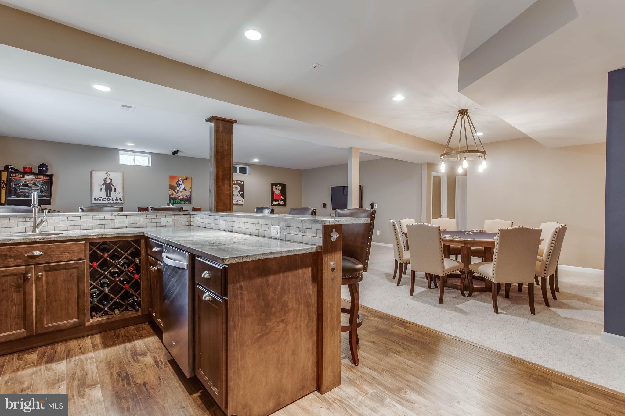 41848 Rawnsley Drive Ashburn, VA 20148 - Photo 24 of 30 Wet Bar with Dishwasher and Wine Rack