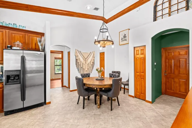 a outdoor living space with furniture and a large window