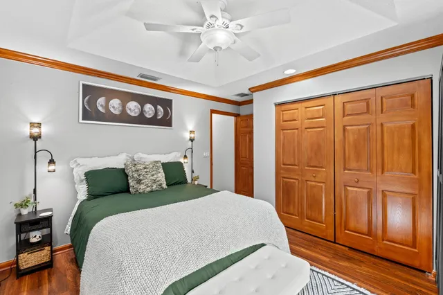 a view of a park with a plants and trees