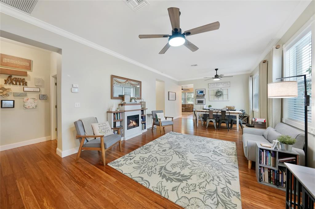 10007 Winding River Road Punta Gorda, FL 33950 - Photo 2 of 44 a living room with furniture and wooden floor