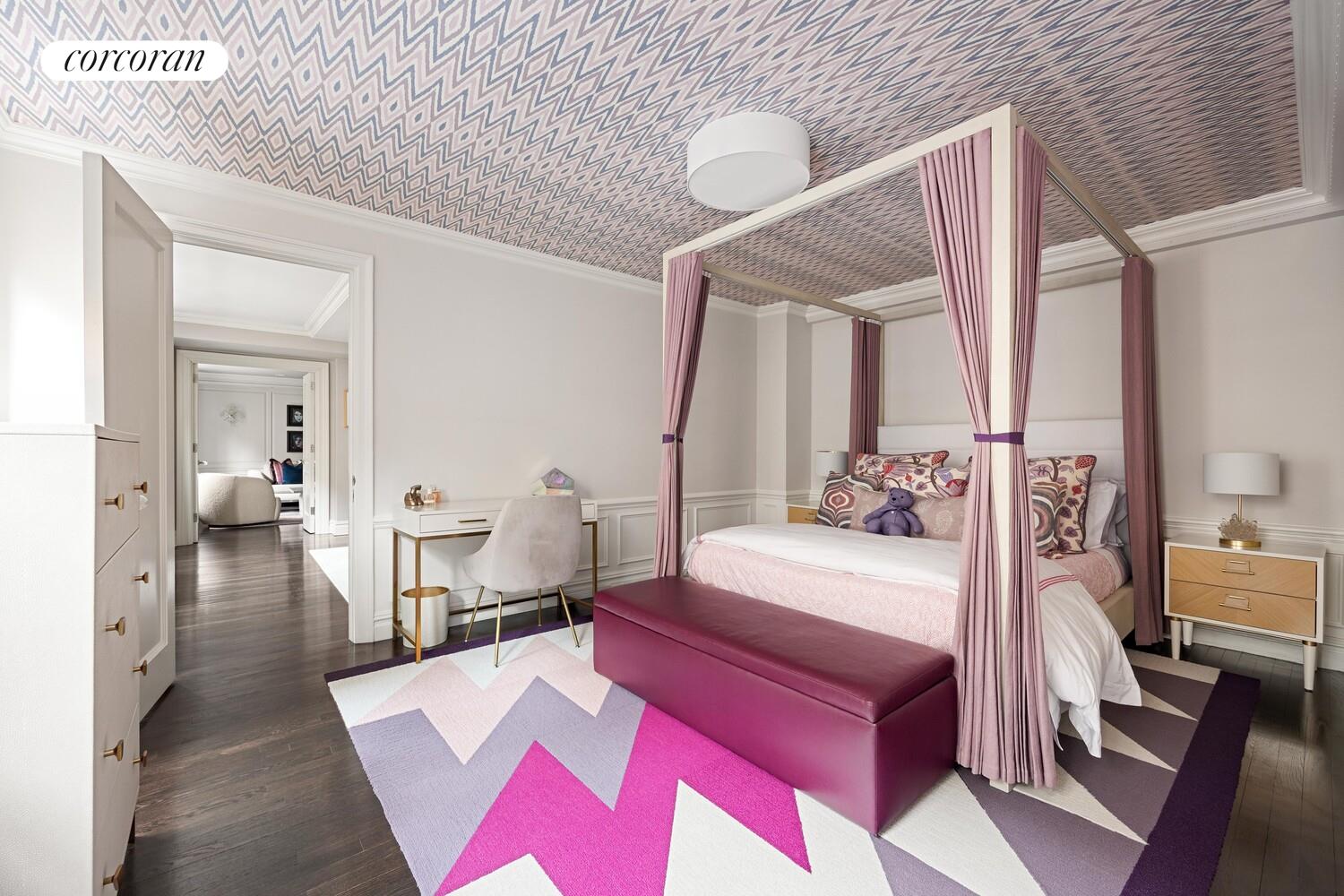 220 East 73rd Street, Unit 6D Manhattan, NY 10021 - Photo 15 of 19 a bedroom with a bed and wooden floor