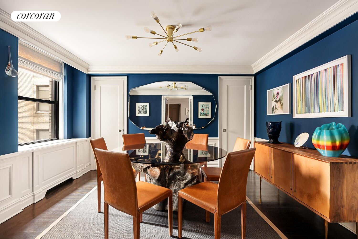 220 East 73rd Street, Unit 6D Manhattan, NY 10021 - Photo 8 of 19 a dining room with furniture and window