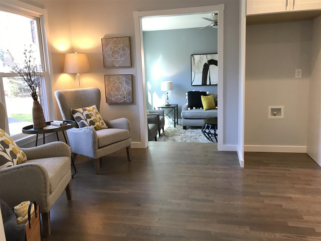 5317 Revere Road Durham, NC 27713 - Photo 8 of 19 a living room with furniture and wooden floor