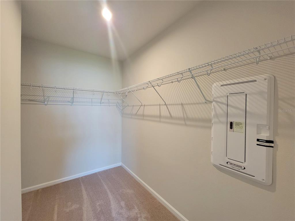 18008 Turning Leaf Circle Land O Lakes, FL 34638 - Photo 30 of 54 a view of a room with racks on the wall