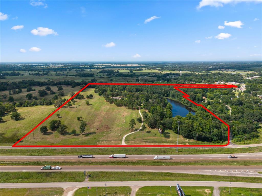 4940 North Frontage Road Winfield, TX 75455 - Photo 39 of 40 General Outline of 55 Acres +/- Two stocked Ponds - Easy come, easy go on I-30.
