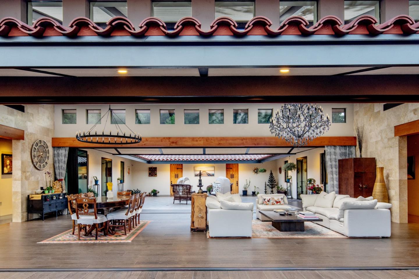 32 Potrero Trail Carmel, CA 93923 - Photo 9 of 14 a view of a dining room with furniture and chandelier