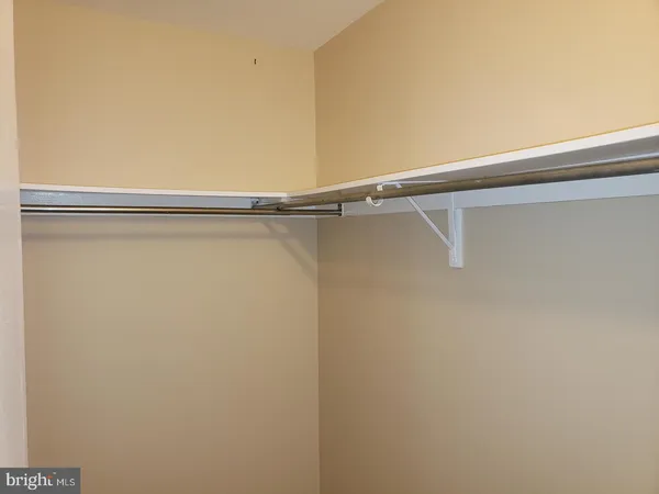 a close up view of racks on the wall