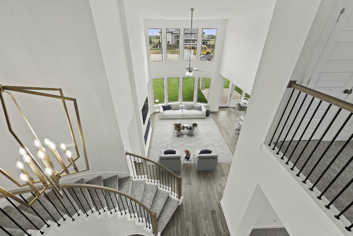 128 Meadow Beauty Lane Georgetown, TX 78633 - Photo 17 of 23 a view of a living room with furniture and fireplace