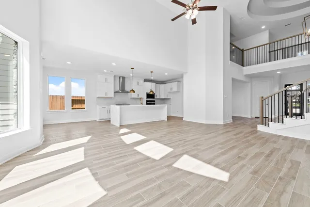 a view interior of a house and kitchen view