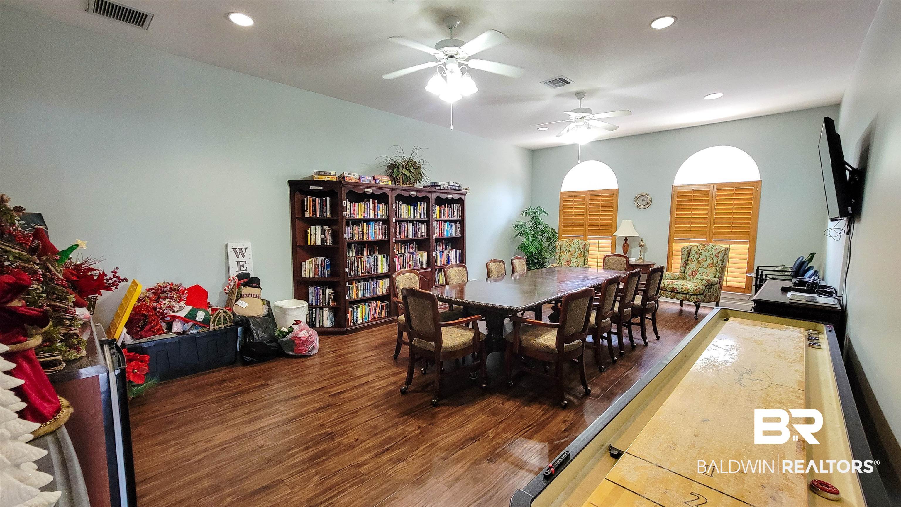 214 Hemingway Loop Foley, AL 36535 - Photo 59 of 67 Dining space with recessed lighting, dark wood finished floors, and ceiling fan