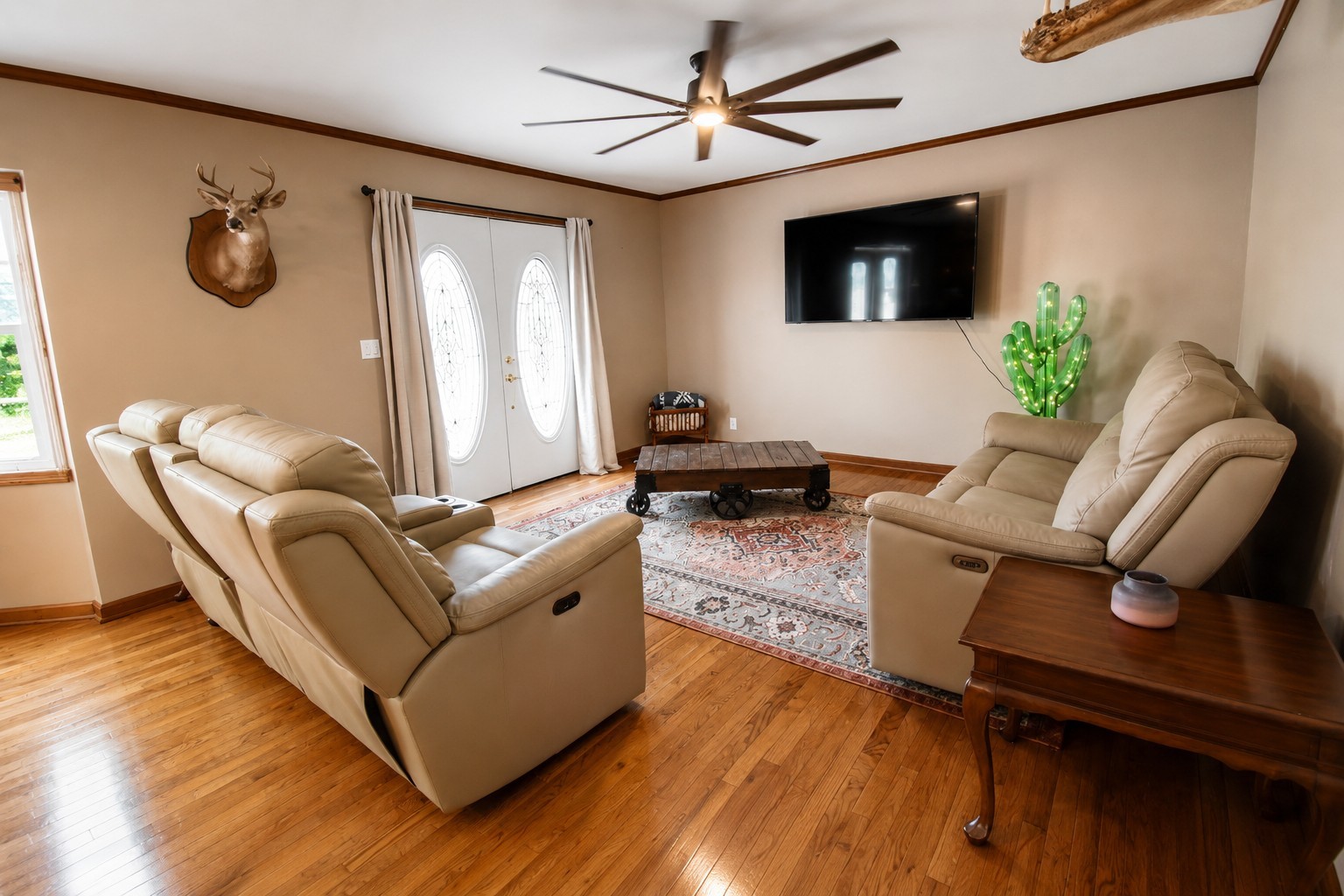 10814 Clarksville Road Olmstead, KY 42265 - Photo 15 of 55 a living room with furniture and a flat screen tv