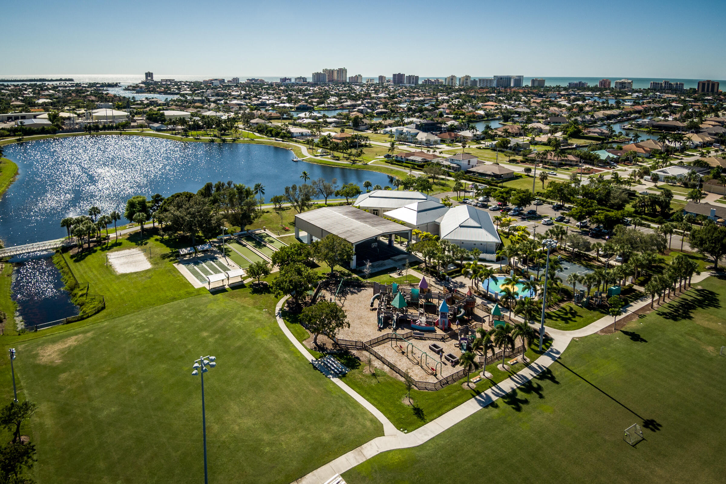 1414 Delbrook Way Marco Island, FL 34145 - Photo 14 of 21 an aerial view of a house with a ocean view