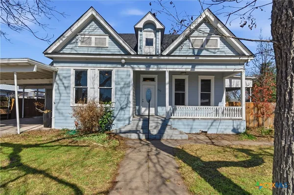 front view of a house with a porch