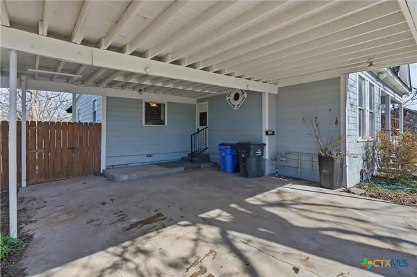 a view of a porch