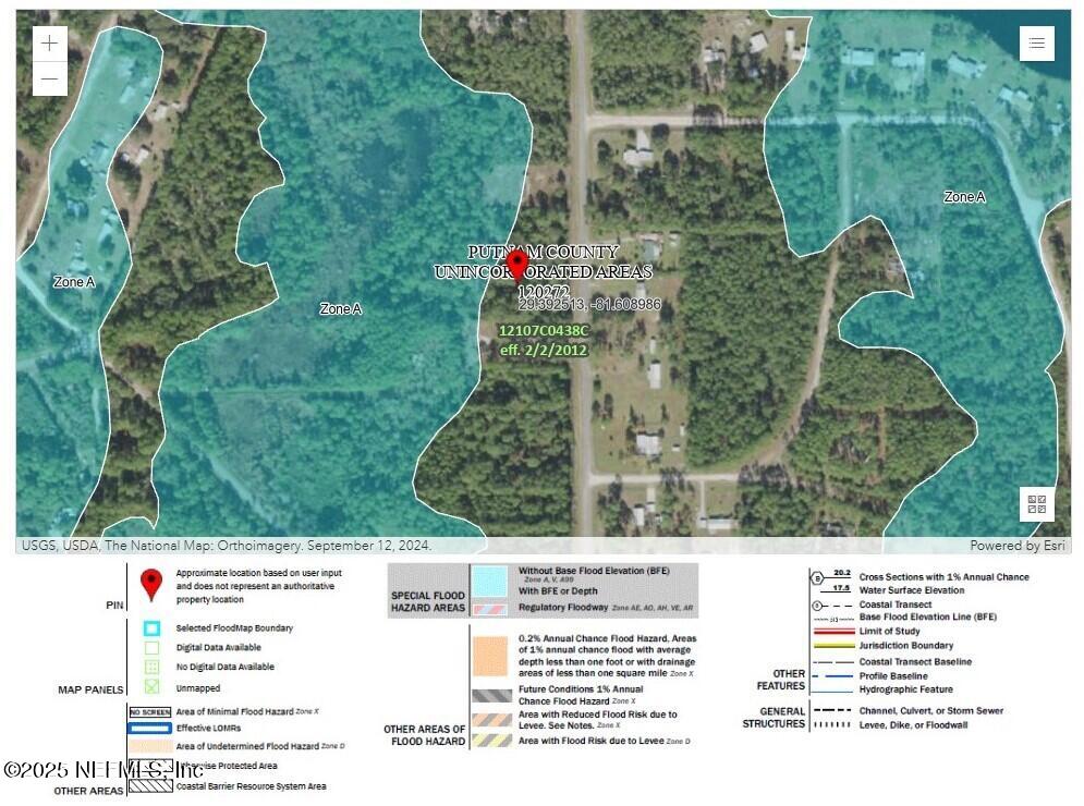 119 Whispering Pines Road Georgetown, FL 32139 - Photo 11 of 12 119 Whispering Pines Rd(FEMA Flood Map)
