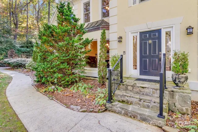 a front view of a house