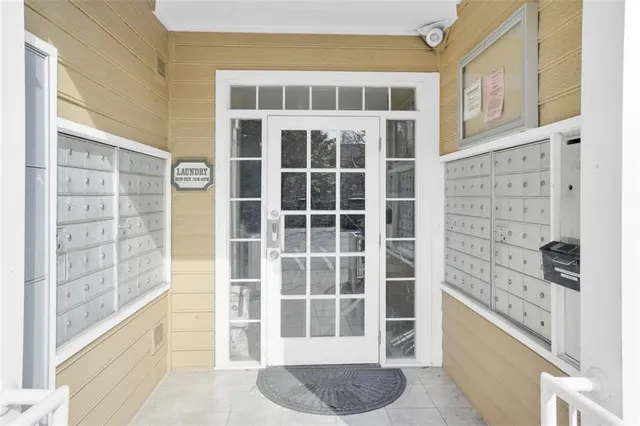 a view of front door